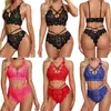 Suministro transfronterizo Europa y América comercio exterior venta caliente lencería sexy ropa interior sexy de encaje para mujer con abertura ventas directas mujeres