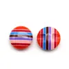 Ropa para Niños Botones de Resina de Pie Alto Coloridos, Botones Rayados para Camisas y Suéteres, Botones Redondos Decorativos para Chaquetas y Abrigos