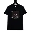 Camiseta de Manga Corta de Algodón Estilo Pareja Moda Callejera Americana Marca Graffiti Divertido Letras Clásicas Estampadas Versión Alta Transfronteriza