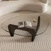 Mesa de centro de cristal, diseño creativo y moderno, adecuada para salas de estar, apartamentos pequeños, estilo moderno y minimalista, lujo ligero, y una mesa pequeña