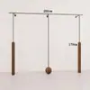Tienda de Ropa Estante de Exhibición de Pared de Acero Inoxidable con Color de Grano de Madera Estante de Exhibición Perchero para Tienda de Ropa de Hombre y Mujer de Pie