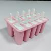 Molde de Sorvete de Silicone Mais Vendido Transfronteiriço 12 cavidades 10 cavidades 6 cavidades 4 cavidades Molde de Sorvete de Silicone Molde de Sorvete Caseiro
