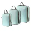Conjunto de Compressão para Armazenamento de Viagem com 7 Peças para Roupas Sapatos Higiene Pessoal Cosméticos Sacos de Armazenamento Sacos Impermeáveis Armazenamento Portátil
