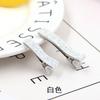Estilo coreano crianças headwear acessórios de cabelo 5cm garfo duplo duckbill clip grosso rosa hairpin 3.7cm hairpin franja clip material