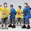 Ropa moderna para niños de street dance estilo hip-hop atuendos hip-hop geniales y elegantes para niños y niñas para actuaciones en la calle