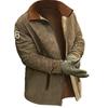 Otoño e Invierno Explosiones Transfronterizo Chaqueta de Solapa Gruesa con Forro Polar para Hombre Abrigo Casual Moderno para Exterior Ropa de Algodón