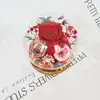 Flor Eterna en Forma de Bola de Cristal Tapa de Vidrio Rosa Real Regalo Día de San Valentín Regalo Día de la Madre Flor Real Más Vendido Regalo de Flor Eterna
