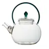 Fabricante Personalizado Olla de Vidrio de Borosilicato Resistente al Calor Mini Olla con Viga Elevadora Resistente a Altas Temperaturas Set de Té Verde para el Hogar
