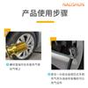 Conector inflador de coche manómetro de presión de aire manómetro de presión de neumáticos accesorios de tubería tubo inflable para neumáticos cabezal inflable tubo de extensión manómetro de presión de neumáticos
