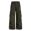 Los pantalones de trabajo de leñador lavados vintage OREETA son adecuados tanto para hombres como para mujeres, versátiles para ir al trabajo, de corte holgado, pierna ancha, corte recto, pantalones casuales