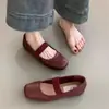 Zapatos Mary Jane Retro de Suela Plana para Mujer 2026 Otoño Nuevos Estilo Francés Suave Zapatos de Noche Planos Versátiles de Corte Bajo para Mujer