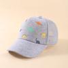 Amazon primavera y verano nuevo estampado dinosaurio gorra de béisbol para niños transfronteriza protección solar sombrero de bebé