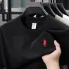 Camiseta de Algodón Puro para Hombre Estilo Verano 2026, Moda Casual para Hombres de Mediana Edad, Transpirable, Impresa, Manga Corta