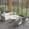Mesa y Sillas de Negociación para Oficina, Combinación de Lujo Ligero, Lobby de Hotel para Ocio, Área de Descanso de Oficina, Sofá de Recepción