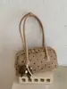 Bolso de Mano de Lona con Lunares 2026 Nuevo Bolso Boston Versátil para Viajes Diarios Bolso de Mujer Estilo Dulce Coreano Bolso de Hombro Cruzado