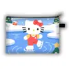 Nuevo Monedero Grande de Navidad de Hello Kitty para Niños, Bolso de Mano con Asa Larga de Gran Capacidad para Cosméticos, Lindo Bolso Cruzado