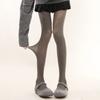 Medias Grises Finas de Primavera y Otoño Pantimedias Blanco Leche Lolita Leggings de Terciopelo Negro Calcetines Opacos 60D