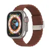 Correa de Silicona para Reloj con Hebilla de Onda Bucle de Bambú para iWatch Generaciones 1-8, Correa con Hebilla Corrugada de Acero Imitación, Venta al por Mayor por Fabricante