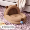 Nido para Gatos, Nido Cerrado para Mascotas, Nido Semi para Perros, Casa para Gatos, Calidez Invernal para Perros Pequeños y Medianos, Adecuado para Todas las Estaciones, Listo para Entrega