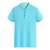 Camisa POLO de verano logo personalizado hombres y mujeres grupo empresarial ropa de trabajo bordado camiseta de manga corta pedido camisa publicitaria venta al por mayor
