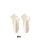 Calcetines de Algodón Transpirables para Primavera y Verano, Estilo Delgado para Mujer, Calcetines Cortos sin Costuras que Absorben el Sudor, Calcetines de Maternidad, Calcetines Cortos de Malla Blanca para Verano