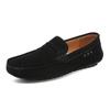 Mocasines Deslizables Populares para Hombre Transfronterizos, Zapatos Casuales de Cuero para Hombre, Zapatos Ligeros de Gamuza con Suela Suave para Conducir, Talla Grande 48