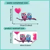 VA-B150 Día de San Valentín Globo de Amor Búho Hogar Dormitorio Sala de Estar Fondo Decorativo Pegatinas de Pared Venta al por Mayor Comercio Exterior