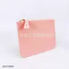 Bolsa tipo sobre de PU con esquinas redondeadas, Neceser de PU con patrón cruzado, Neceser mini, Neceser de PU con logotipo personalizado