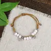 Pulsera de Cerámica Tejida Estilo Étnico Retro Mariposa para Mujeres, Pulsera Estudiante Nuevo Estilo Chino para Hombres, Garantizado para Aprobar Exámenes