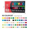 Marcador Acrílico Líquido Directo, Bolígrafo de Acuarela con Punta Suave, Dibujo Artístico Infantil, No Mancha, Mezclable, Bolígrafo de Color de Gran Capacidad