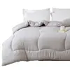 Edredón de invierno grueso y cálido para otoño e invierno, hecho de algodón lavado, estilo nuevo, adecuado para dormitorios universitarios, dormitorios y uso doméstico, color liso