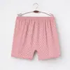 Pantalones Cortos Finos Transpirables de Corte Holgado Talla Grande para el Hogar para Mujeres de Mediana Edad y Mayores, Pantalones Cortos de Dormir de Verano para Mamá