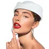 Moda Retro Europea y Americana Británica Azafata Mujeres Lana Fieltro Boina Versátil Material de Lana Sombrero de Azafata Sombrero de Etiqueta