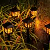 Luces Solares Transfronterizas, Luces para Césped de Exterior, Luces de Llama para Casa Pequeña, Luces Parpadeantes de Llama para Patio Villa Jardín