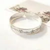 Pulseira de Cobre Branco Banhada a Prata com Dragão e Fênix Cem Bênçãos para Idosos, Presente de Dia das Mães, Joia de Prata de Alta Qualidade, Elegante para Uso Diário