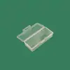 Caja vacía de plástico transparente rectangular para almacenamiento caja de plástico para material escolar herramientas caja de plástico embalaje para equipo de pesca piezas de pp caja de plástico