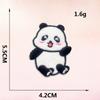 Jinxuan computador bordado logotipo dos desenhos animados animal panda bordado adesivos acessórios de vestuário patch adesivos saco auto-adesivo adesivos de pano
