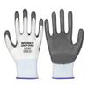 Guantes de Protección Laboral de Nitrilo, Guantes Sumergidos en Nylon Antideslizantes y Resistentes al Desgaste, Guantes Protectores Recubiertos de Caucho Nitrilo Gruesos y Transpirables