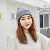 Gorros de Punto Bordados Transfronterizos para Hombres y Mujeres, Gorros Cálidos de Lana para Otoño e Invierno, Gorros Redondos sin Visera para Clima Frío al por Mayor