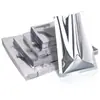 Saco a vácuo aluminizado dos dois lados selado em três lados, saco com selagem plana, chá, máscara facial, pó, saco para embalagem de alimentos, impressão e atacado