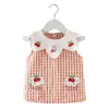 Babero de alimentación para bebés para niñas, sin mangas, impermeable, reversible, elegante babero delantal de alimentación para bebés y niños pequeños