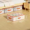 Caja de Almacenamiento Debajo de la Cama Transparente Organizador de Ropa y Colchas Caja Plegable a Prueba de Humedad para el Hogar Bolsa de Almacenamiento para Colchas