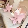 Apoio de Cabeça e Lombar para Carro Chuva Azul Novo Produto Almofada de Cintura para Carro Travesseiro de Pescoço para Carro Plush de Inverno Simples