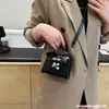Bolsa Infantil 2026 Nueva Moda Europea y Americana Brillo Alto Patrón de Piedra Mini Bolso Kelly Bolso Cruzado de Pasarela Padre-Hijo para Niñas