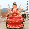 1m Estátua de Doom Yuanjun Doujin Minjun Resina Fibra de Vidro Estátua de Buda Adoração ao Templo 1,46m 1,8m