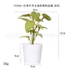 Mini maceta de plástico artificial hecha a medida para escritorio, regalo transfronterizo, hierba de cobre Pu, planta verde, crisantemo silvestre, flor artificial, bonsái de simulación