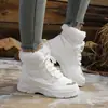 Sapatos de algodão quentes com forro de fleece para o inverno, comércio exterior feminino, estilo coreano 2026, novas botas de neve para mulheres, sapatos femininos de cano alto para atividades ao ar livre