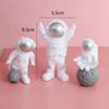 Adornos enchufables para pastel de astronauta, nave espacial, galaxia, luna, fiesta, planeta, tarjeta de cumpleaños para niño