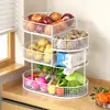 Artefacto de Almacenamiento de Cocina Cesta de Almacenamiento de Verduras Cesta de Verduras para Encimera Estante de Escritorio Piso Verduras Cebolla Jengibre Ajo Extraíble