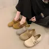 Aumento de Altura Interior Suela Gruesa Zapatos Birkenstock Cubierta de Punta Bidireccional Medias Zapatillas Ropa de Exterior para Mujer 2026 Nuevo Otoño Perezoso Birkenstock Zapatos Individuales